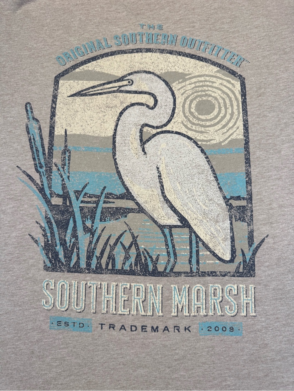 Southern Marsh Men's Short Sleeve Pocket Tee — Taupe size XL - Picture 7 of 7